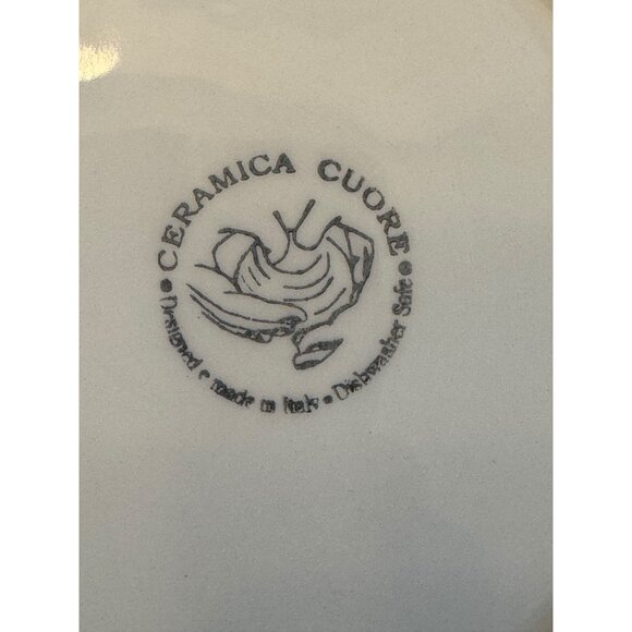Set Of 4 Ceramica Cuore Wine Cellar Design Plates 7" Vintage Italian Style - Picture 5 of 6